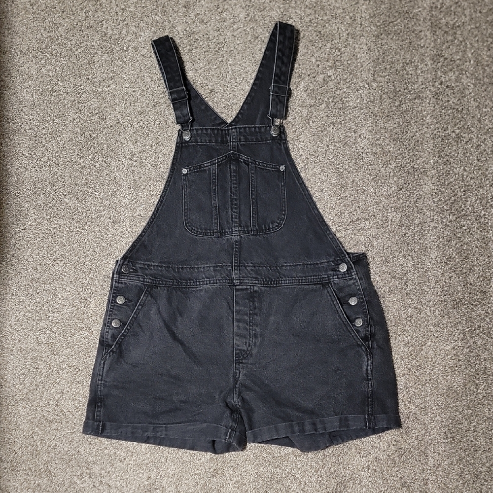 Old Navy Charcoal Denim Overalls